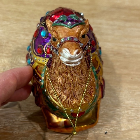Robert Stanley Rhinestone Glass Camel Christmas Holiday Ornament, Rare - Picture 6 of 6